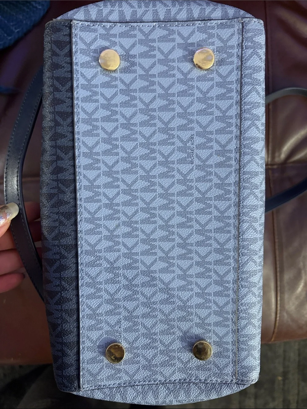 Michael Kors Whitney Two-Tone Navy and Light Blue Tote
